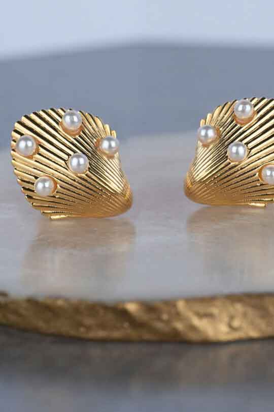 Pearly Shell Studs