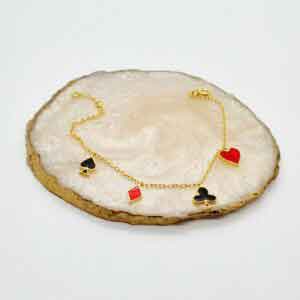 Poker Bracelet (Red & Black)