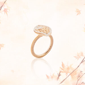 Italian Mesh Leaf Ring