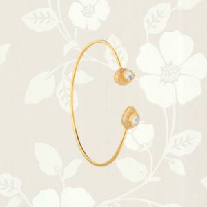 Dual-Stud Polki Bangle